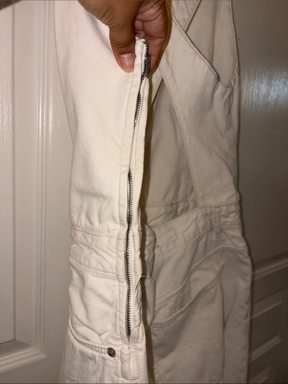 ZARA TRF DENIM STRAP JUMPSUIT size XL - Picture 12 of 13